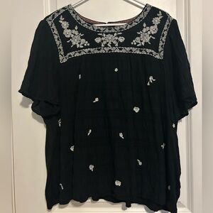 Knox Rose Embroidered Top